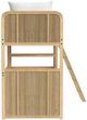 Elements International Ridgemont Natural Youth Loft Bunk Bed with Grain-2