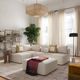 TOV Furniture Hangover 4-Piece Cream Performance Linen Modular Chaise Sectional-1