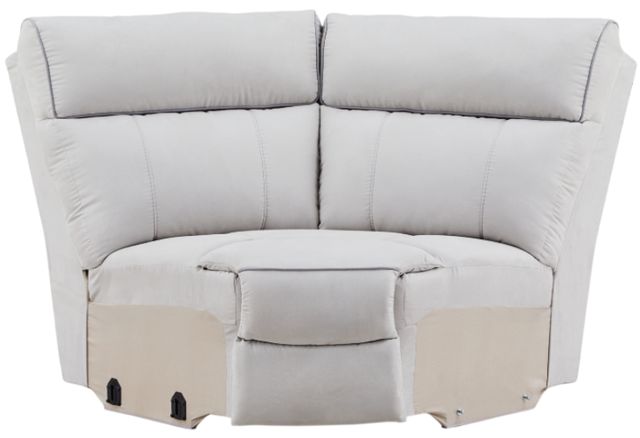 Signature Design by Ashley® Grafton Pike 7-Piece Ash/Pearl Power Reclining Curved Sectional with Storage Consoles-4