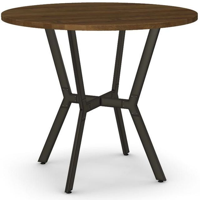 Amisco Customizable Norcross 36" Solid Birch Round Counter Height Table with a 42" Diameter Tabletop -0