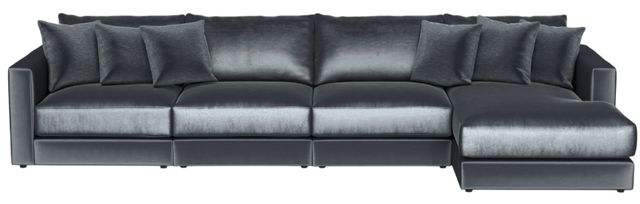 Jackson Furniture Remington 4-Piece Slate Right Arm Facing Sectional and Chaise-2