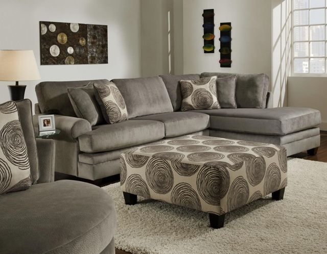 Albany Industries Big Swirl Smoke Ottoman-1