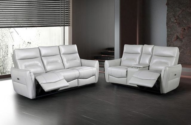 Furniture of America® Terentius Taupe Power Reclining Sofa-1