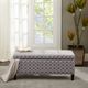 Olliix by Madison Park Grey Shandra II Tufted Top Storage Bench-4