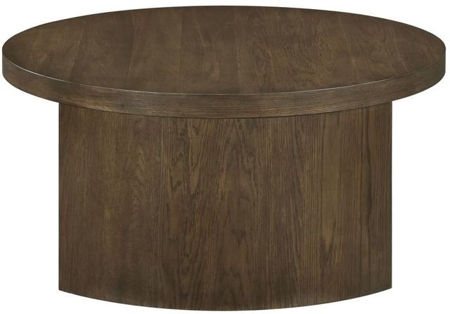 Coaster® Sweeney Dark Walnut Round Wood Occasional Coffee Table-4
