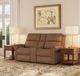 Flexsteel® Customizable Bernard Leather Power Reclining Loveseat with Console, Headrest and Lumbar-1