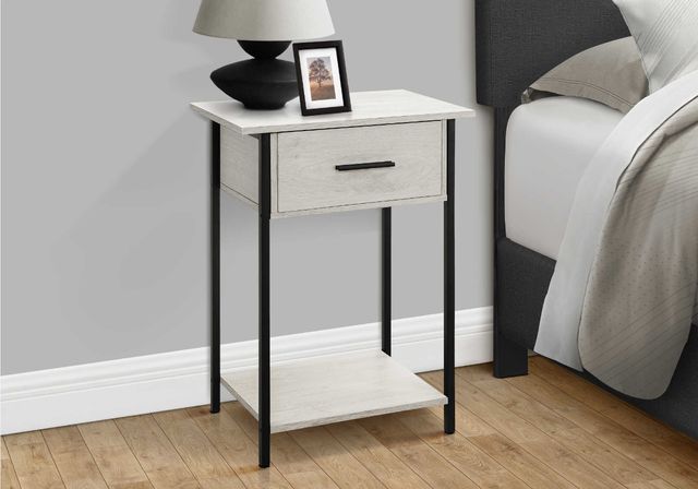 Monarch Specialties Inc. Washed Oak Accent Table-1