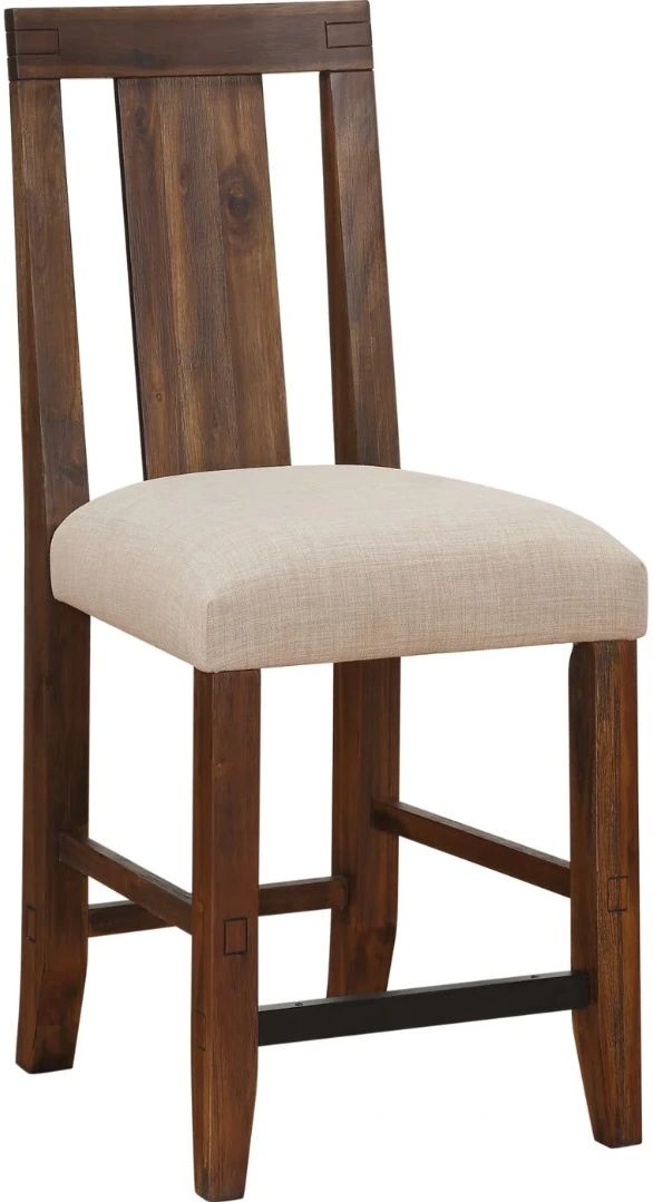 Modus Furniture Meadow Brick Brown Counter Stool-0