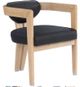 Meridian Furniture Carlyle Black/Natural Dining Chair-0