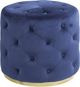 Brassex Inc. Navy Tufted Ottoman-0