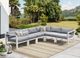 Intercon Nash 6-Piece Buff Aluminum/Fabric Outdoor Sectional Set-1