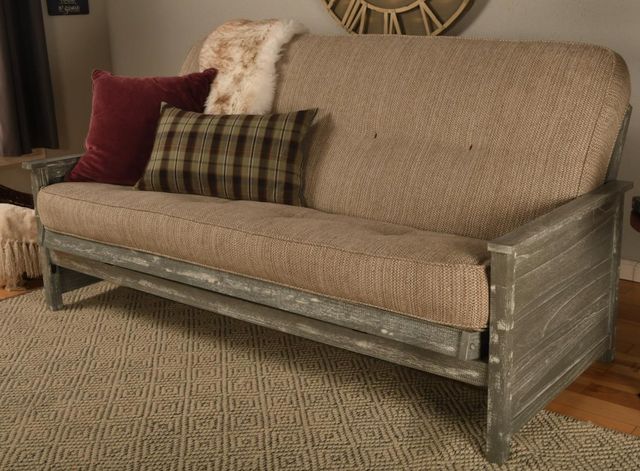 Kodiak Furniture Lexington Taxi Woodsmoke/Weathered Gray Full Futon with Mattress-1