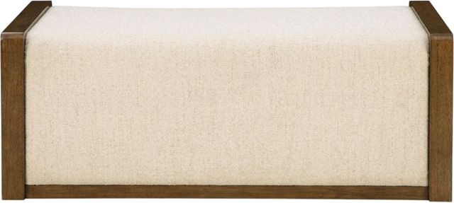Signature Design by Ashley® Marxmore Brown Upholstered Ottoman with Storage-1