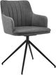 Armen Living Simone 2-Piece Black/Gray Dining Side Chair Set-0