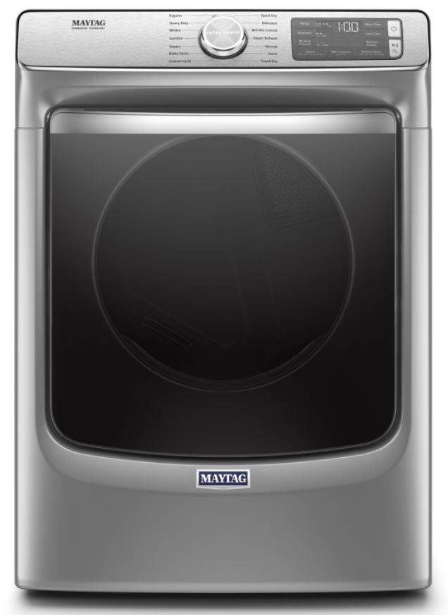 Maytag® Metallic Slate Front Load Washer & Electric Dryer Laundry Pair-2