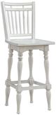 Liberty Furniture Magnolia Manor Antique White Spindle Back Swivel Bar Stool-0