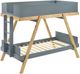 Coaster® Frankie Natural/Van Courtland Blue Twin Over Twin Bunk Bed-0