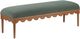 TOV Furniture Oodle Green/Walnut Bench-0