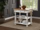 Bernards Avondale White Kitchen Island-1