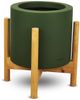 Le Present Century Khaki Green 18" Planter-0