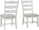 Signature Design by Ashley® Valebeck Beige/Distressed Vintage White Upholstered Dining Side Chair-4