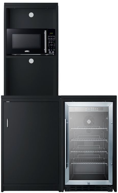 Summit 5 Piece Black Kitchenette-0