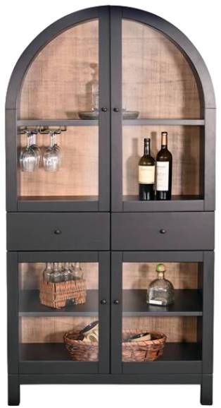 Sunny Designs™ Bar & Game Black Magic/Buckskin Wine Bar-3