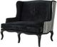 A & B Home Black/Gray Settee-0