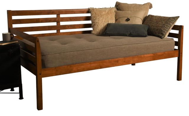 Kodiak Furniture Boho Linen Stone/Barbados Twin Daybed with Mattress-0