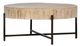 Dovetail Furniture Sison White Wash Coffee Table with Black Base-1