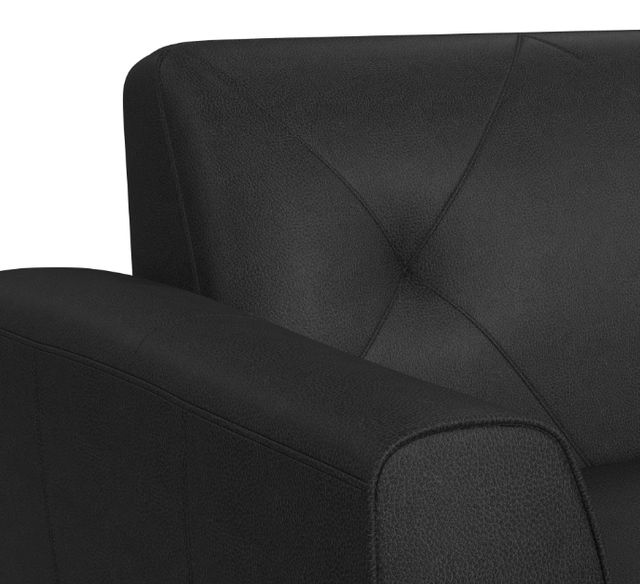 Elements International Sonata Ling Dian Black Loveseat-3