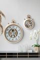 A & B Home Gold/White Urban Wall Clock-3