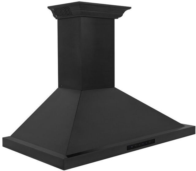 ZLINE 36" Black Stainless Steel Wall Mounted Range Hood-1