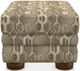 La-Z-Boy® Pembroke Flax Ottoman with Brass Nailhead Trim-1