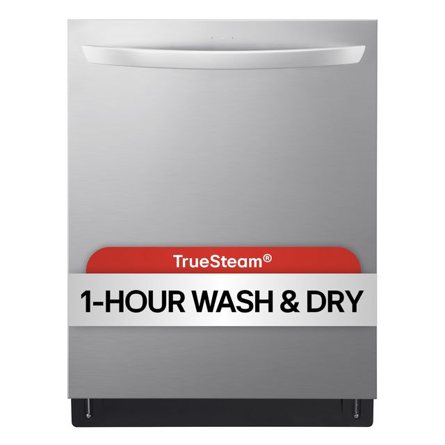 LG 24" PrintProof™ Stainless Steel Smart Top Control Built In Dishwasher-2