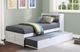 Homelegance® Galen White Youth Twin Platform Bookcase Bed with Twin Trundle-1