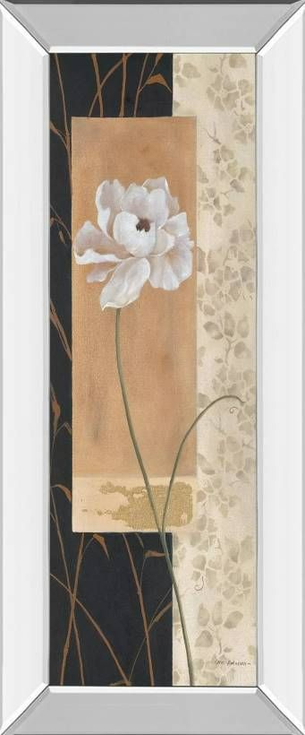 Classy Art Black and Gold I by Carol Robinson Mirror Framed Wall Art-0