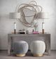 TOV Furniture Tulip Cream Velvet Ottoman-3