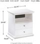Signature Design by Ashley® Bostwick Shoals White Nightstand-1