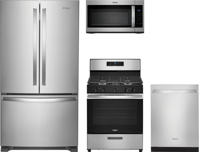 Whirlpool® 4 Piece Stainless Steel Kitchen Package-0