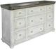 International Furniture Direct Luna Ivory Dresser-0