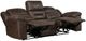 Homelegance® Hazen Dark Brown Double Manual Reclining Sofa-4