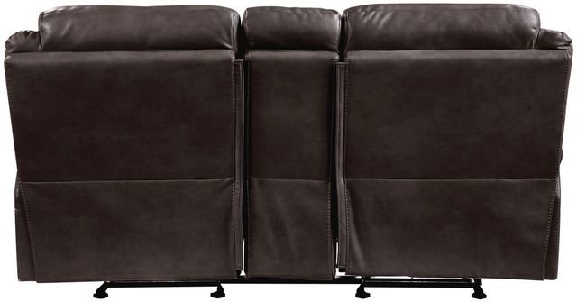 Homelegance® Aram Dark Brown Manual Glider Double Reclining Loveseat-3
