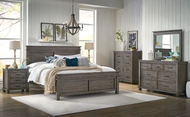 A-America® Glacier Point Graystone California King Panel Bed-2