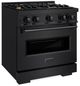 ZLINE Classic 30" Black Stainless Steel Pro Style Gas Range -2