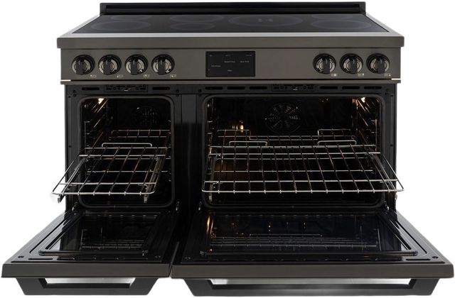 Induction Hardware 48" Black Stainless Steel Pro Style Induction Range-1