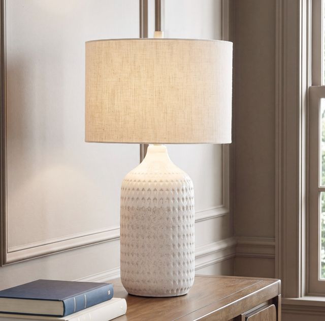 Signature Design by Ashley® Capwich Beige/White Table Lamp-1