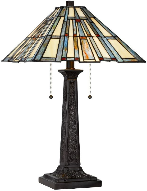 Cal® Lighting & Accessories Tiffany Dark Bronze Table Lamp-2