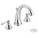 Moen® Kingsley Chrome Two-Handle High Arc Bathroom Faucet-1