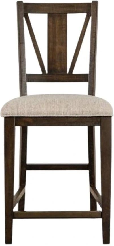 Magnussen Home® Westley Falls Baja Fog/Graphite Counter Chair-3